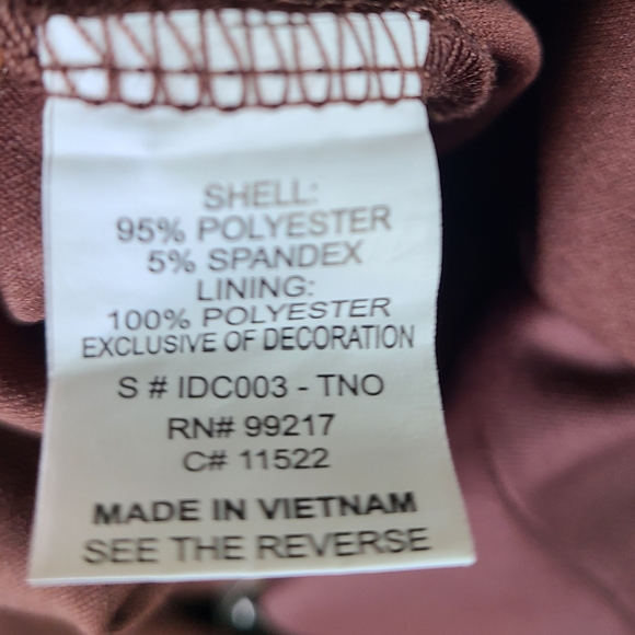 Elegant chocolate romper by Moa Moa, size small, with pockets! - Picture 5 of 11